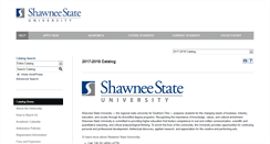Desktop Screenshot of catalog.shawnee.edu