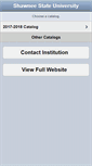 Mobile Screenshot of catalog.shawnee.edu